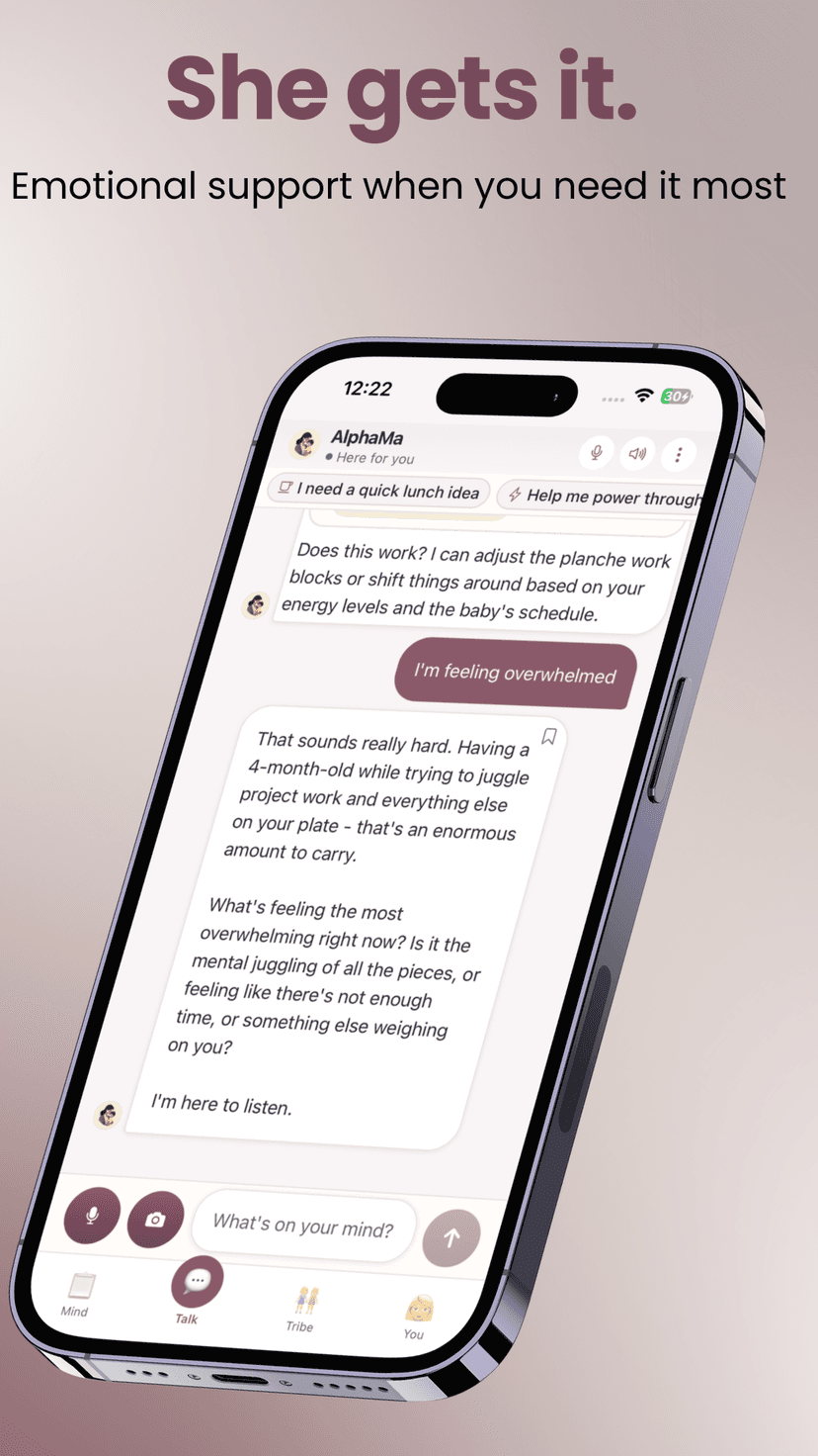 AlphaMa emotional support — she gets it when you need it most