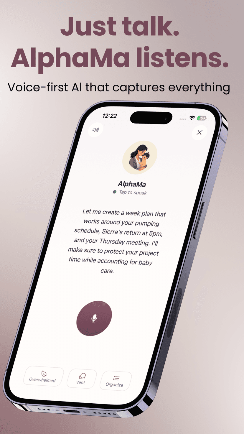 AlphaMa voice-first AI — just talk and AlphaMa listens